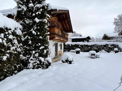 Property building, Winter, Garden