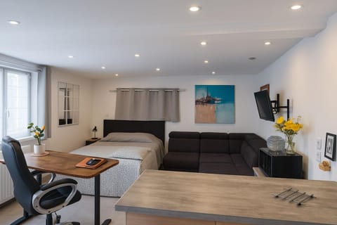 Bed, TV and multimedia, Seating area