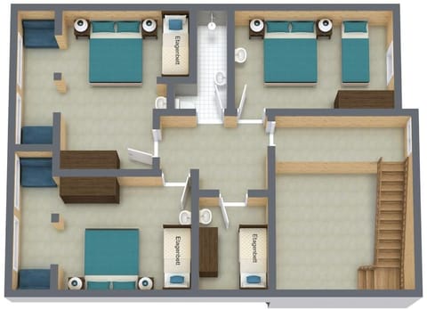 Bathroom, Floor plan, Bedroom