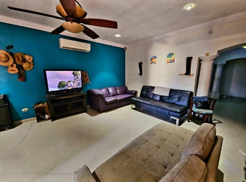 Communal lounge/ TV room, Bed, TV and multimedia, Living room, Photo of the whole room, Seating area, Evening entertainment, air conditioner