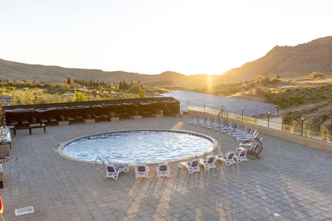 Swimming pool, Sunset