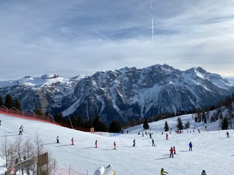 Natural landscape, Winter, Skiing