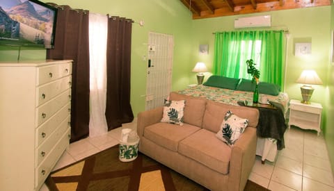 Bed, TV and multimedia, Photo of the whole room, Seating area, Bedroom, towels, air conditioner