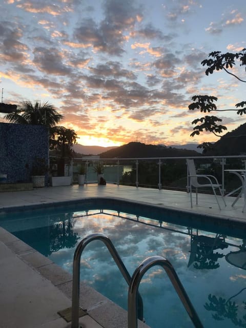 Swimming pool, Sunset