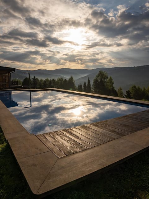 Nearby landmark, Day, Natural landscape, Mountain view, Pool view, Swimming pool, Sunrise, Sunset