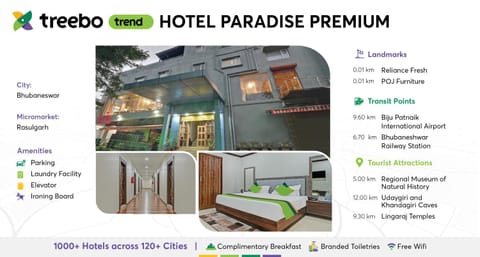 Treebo Trend Paradise Premium Rasulgarh Hotel in Bhubaneswar