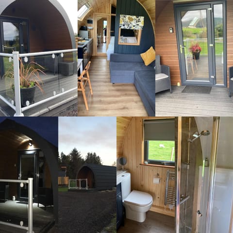 Owls Retreat Glamping Pod with Hot tub Luxury tent in Scotland