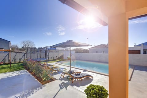 Pool view, sunbed