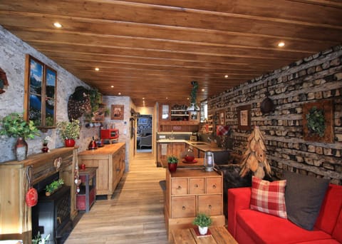 Living room, kitchen