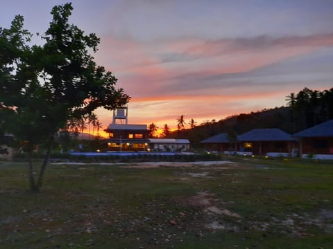 Property building, Sunset