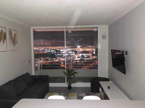 Living room, City view, Street view