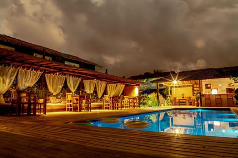 Night, Natural landscape, Pool view, Swimming pool