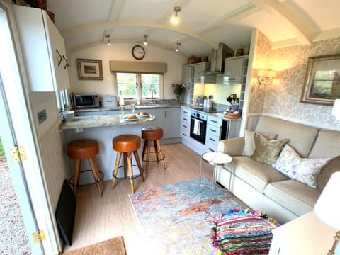 Stunning Shepherds Hut with Superb Views & Fire Pit near a Superb Gastro Pub Nature lodge in West Devon District