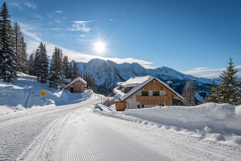 Property building, Winter, Mountain view