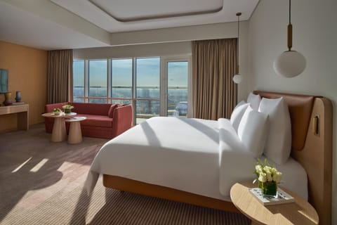 Bed, Photo of the whole room, Bedroom, City view