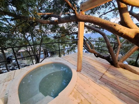 Natural landscape, Balcony/Terrace, Pool view