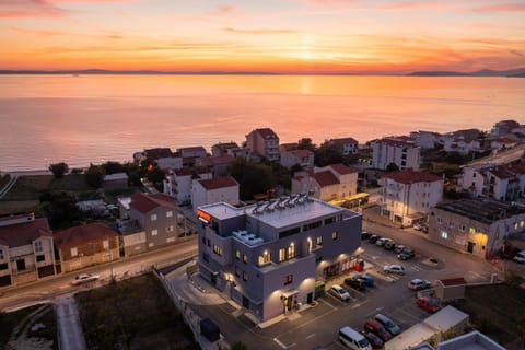 Bird's eye view, Sunset