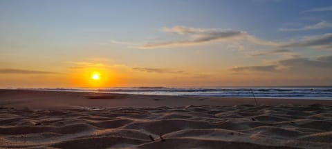 Natural landscape, Beach, Sunrise