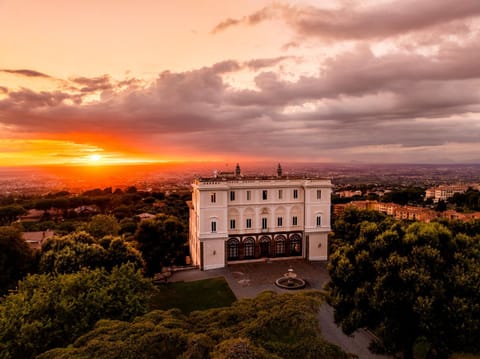 Bird's eye view, Sunset