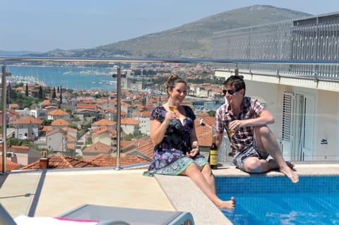 People, Summer, View (from property/room), Swimming pool, sunbed