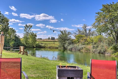 Family-Friendly Getaway on 12-Acre Trout Farm Casa in North Lawrence
