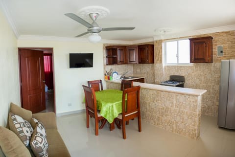 Kitchen or kitchenette, Living room, Dining area