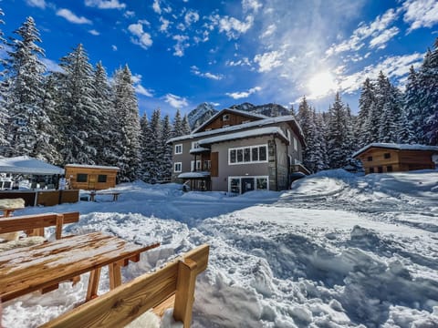 Property building, Natural landscape, Winter, Mountain view