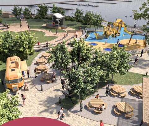 Restaurant/places to eat, Children play ground, Lake view, Entertainment