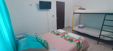 Bed, TV and multimedia, Photo of the whole room, Evening entertainment, Bedroom, bunk bed, towels