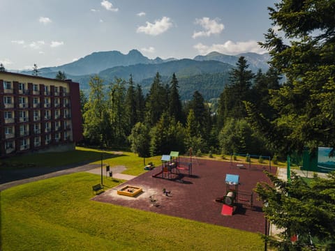 Property building, Children play ground, Mountain view