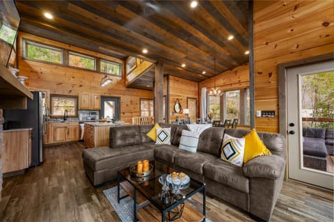 Living room, Mountain view, flat iron, kitchen