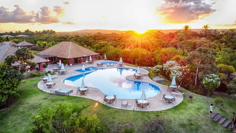 Natural landscape, Pool view, Swimming pool, Swimming pool, Sunset