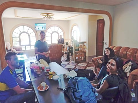 Breakfast, group of guests