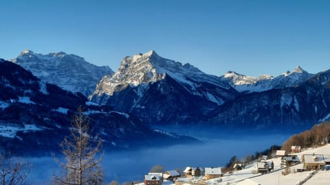 Natural landscape, Winter, Mountain view
