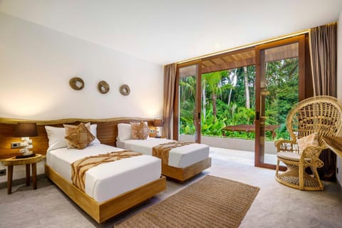 Bed, Natural landscape, View (from property/room), Photo of the whole room, Decorative detail, Bedroom