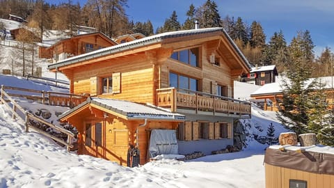 Property building, Winter, Mountain view