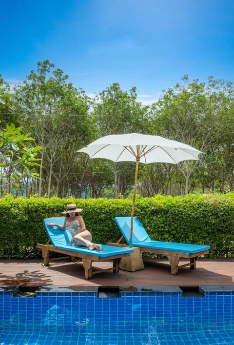 Pool view, sunbed