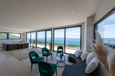 View (from property/room), Living room, Sea view