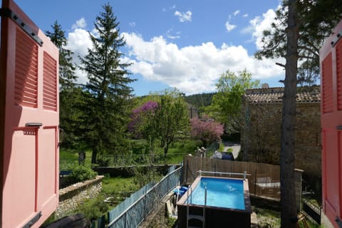 Spring, Natural landscape, Garden view, Pool view