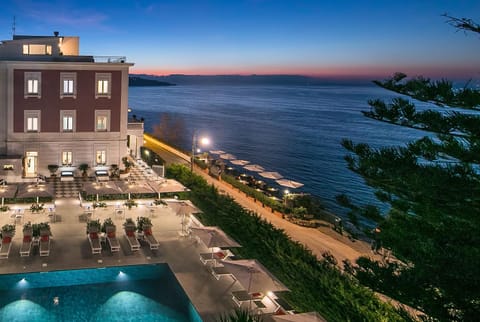 Bird's eye view, Pool view, Sea view, Swimming pool, Sunset