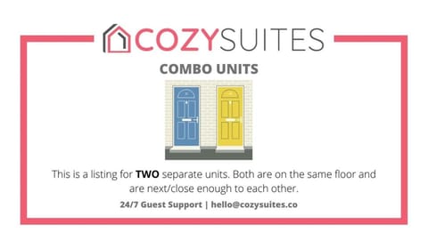 TWO Separate Bold Ocean Front Condos CozySuites Apartment in Atlantic City