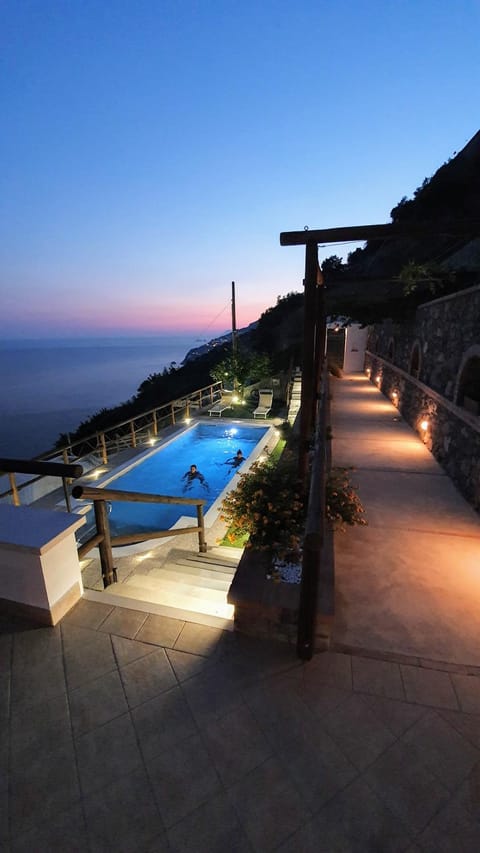 Villa Sunrise. Pool and seaview in Amalfi Coast Villa in Conca dei Marini
