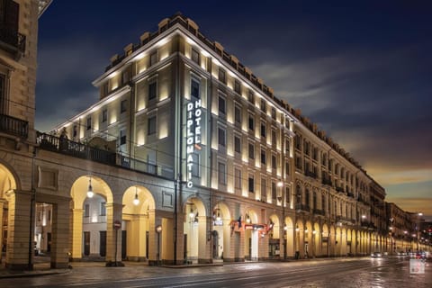 Property building, Night, City view, Street view