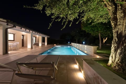 Property building, Night, Pool view