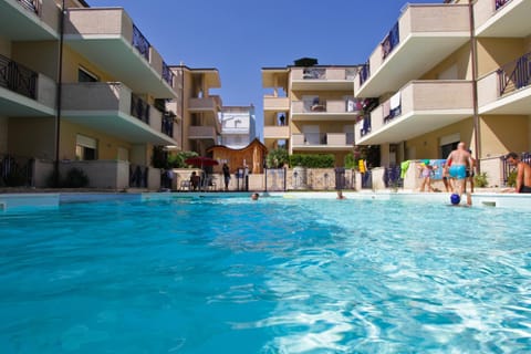 Property building, People, Swimming pool, Family