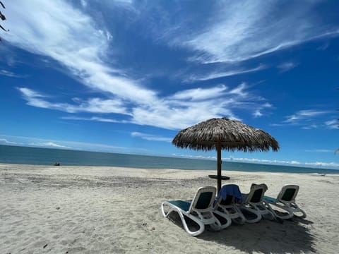 Beach, Sea view, sunbed