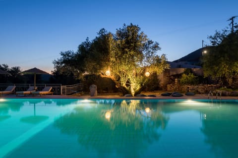 Swimming pool, Sunset