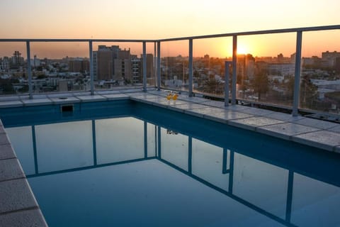 Swimming pool, Sunset