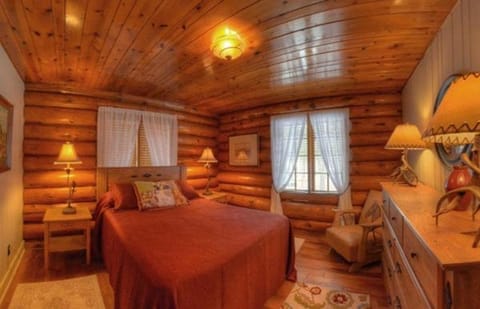 Historic Log Cabin #14 at Horse Creek Resort House in West Pennington