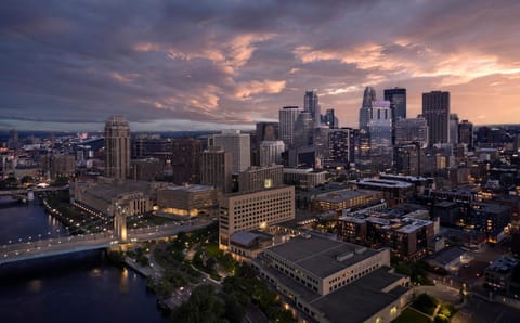 City view, Sunset